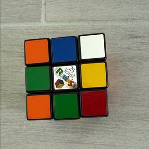 Rubix silver Cube Colorful Puzzle Toy